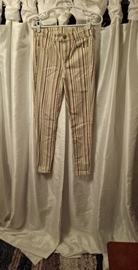 American Eagle Outfitters Beige Striped Jeans